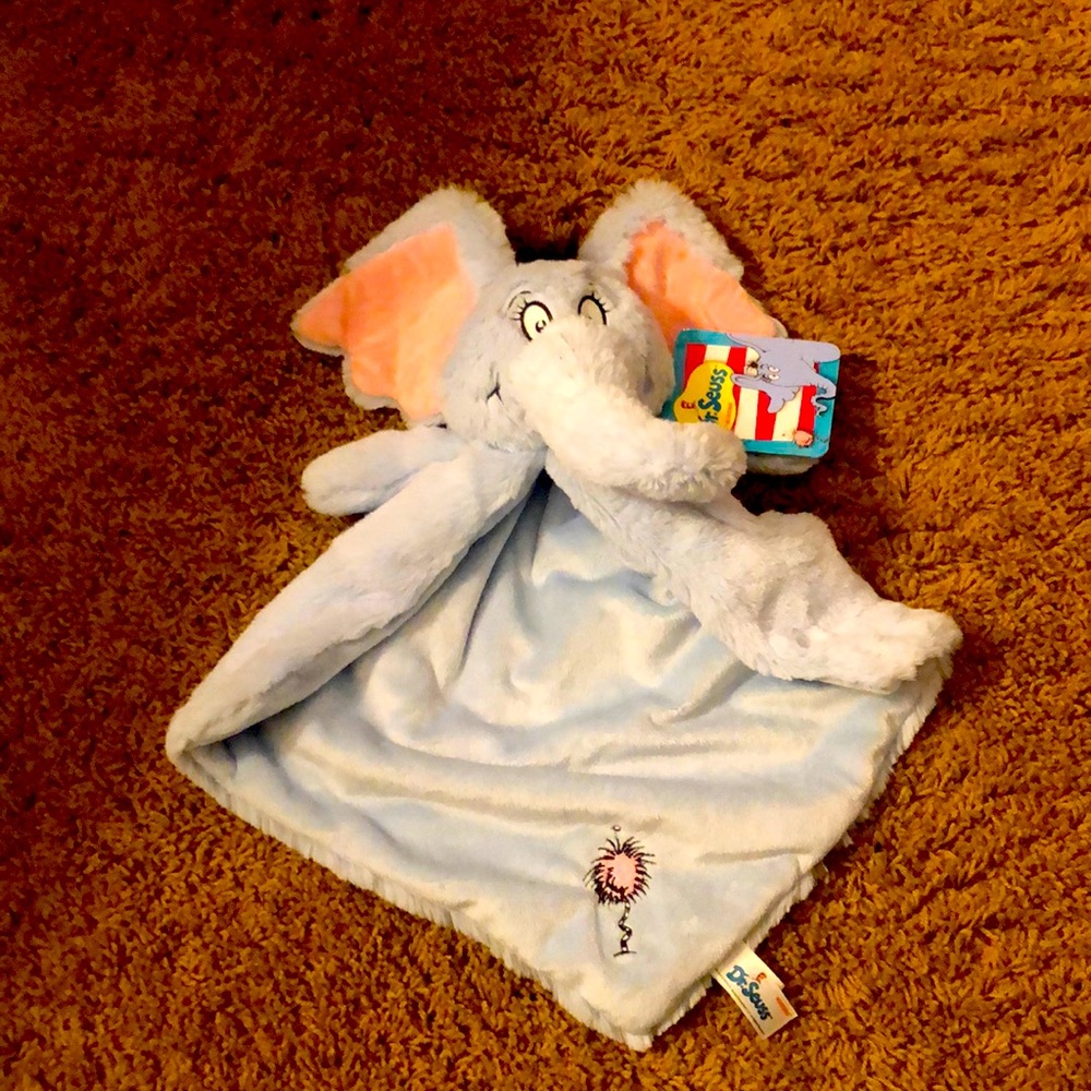 Dr. Suess elephant cuddle blankie